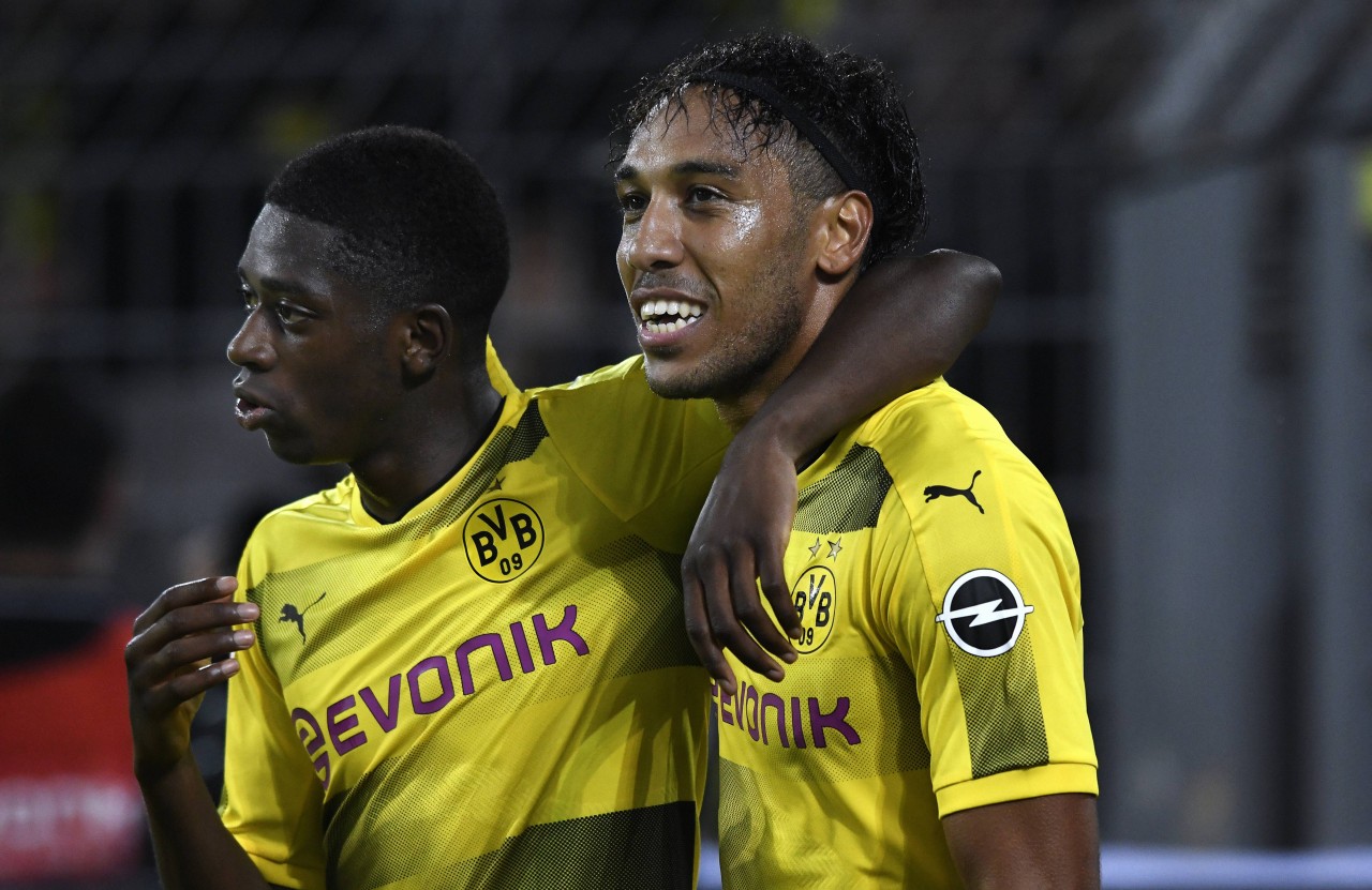 In der Saison 2016/17 spielte Ousmane Dembélé bei Borussia Dortmund an der Seite von Pierre-Emerick Aubameyang.