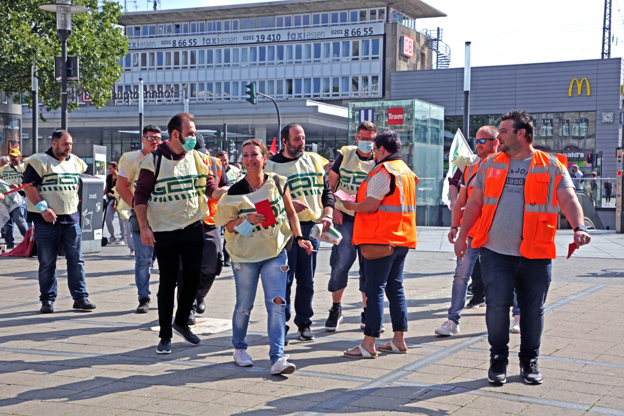 Deutsche Bahn: Anfang September streikten die Lokführer wie hier in Essen. (Archiv)