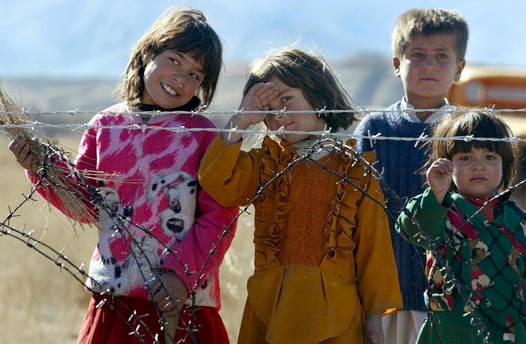 Schon 2002 fotografierte Anja Niedringhaus Kinder in Afghanistan.