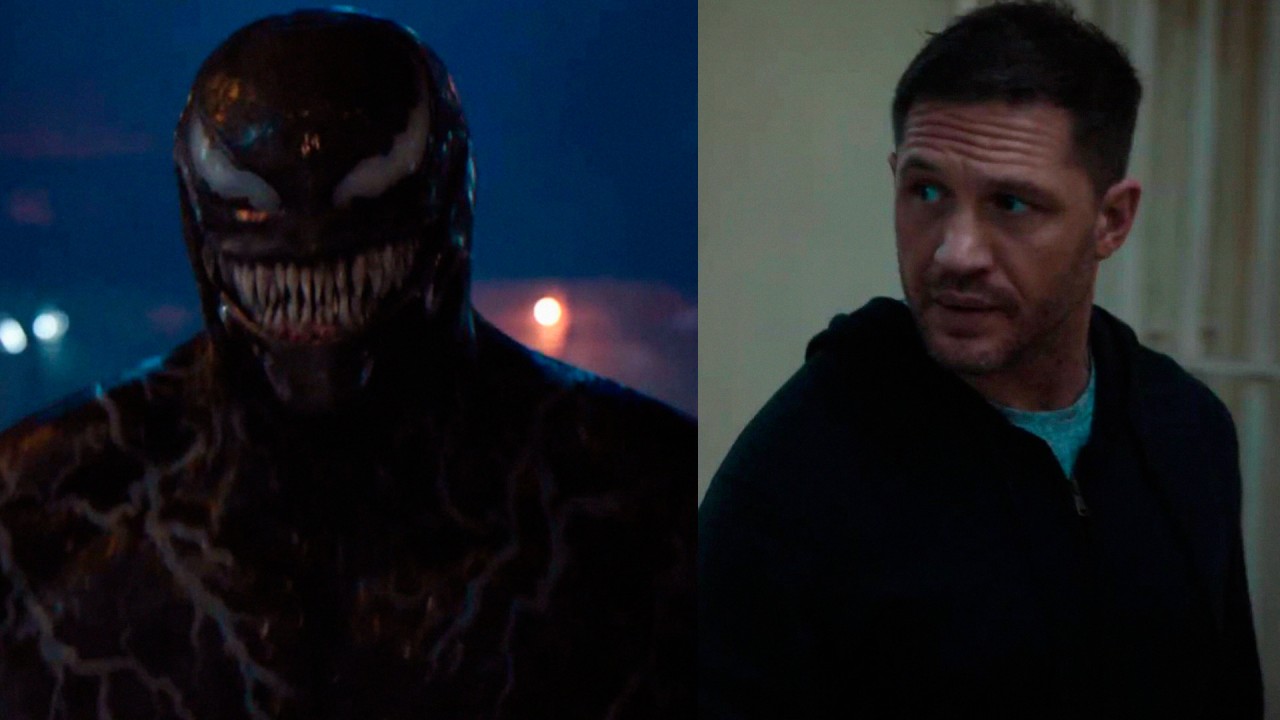 Eddie (Tom Hardy, r.) und sein Alien-Alter-Ego „Venom“ (l.). 