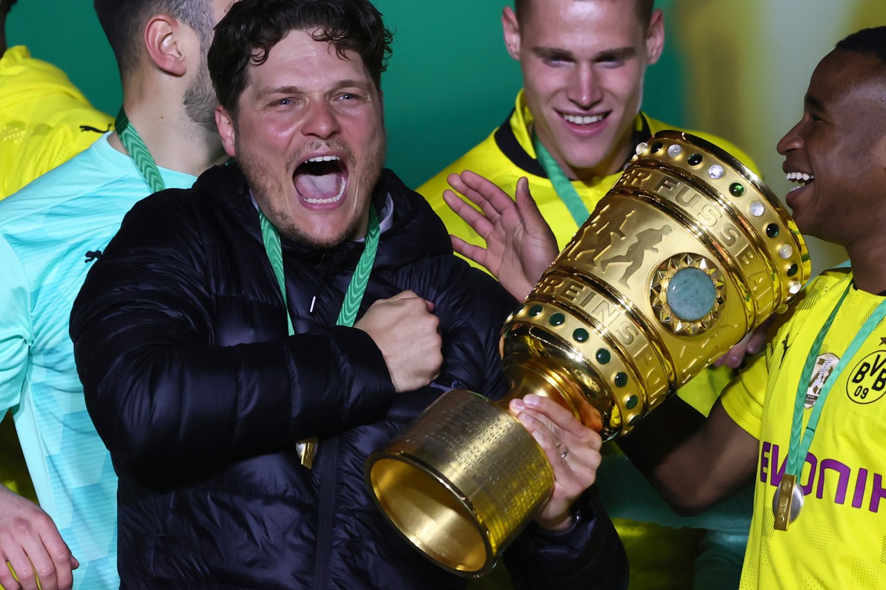 Edin Terzic ist von Kleinauf Fan von Borussia Dortmund, holte nun mit seinem Herzensklub den DFB-Pokal.