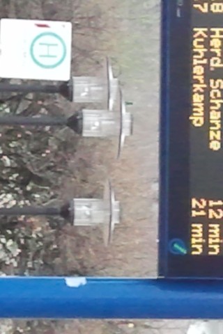 Zahlenorakel an der Bushaltestelle in Hagen