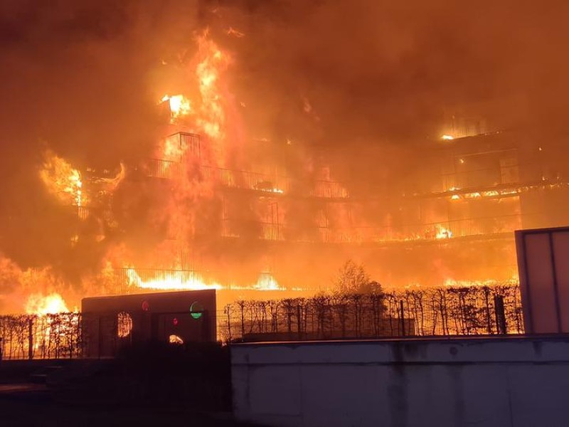 In Essen stand ein Wohnblock in Vollbrand.