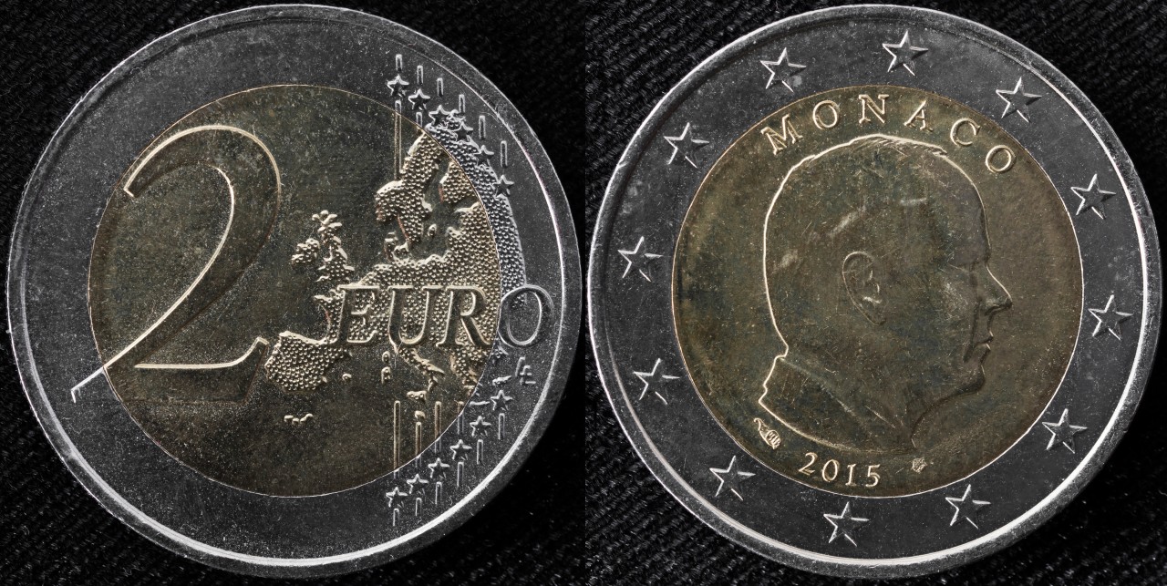 Eine Euro-Münze aus Monaco. (Symbolbild)