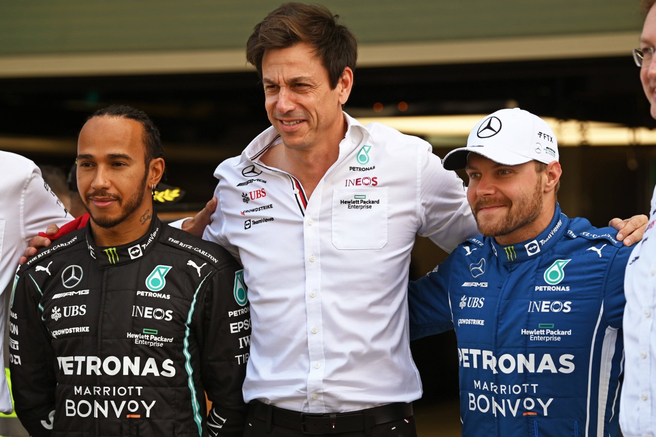 In der Formel 1 hatten Lewis Hamilton und Toto Wolff bei Mercedes sieben WM-Titel in Folge gefeiert - bis zum vergangenen Jahr.