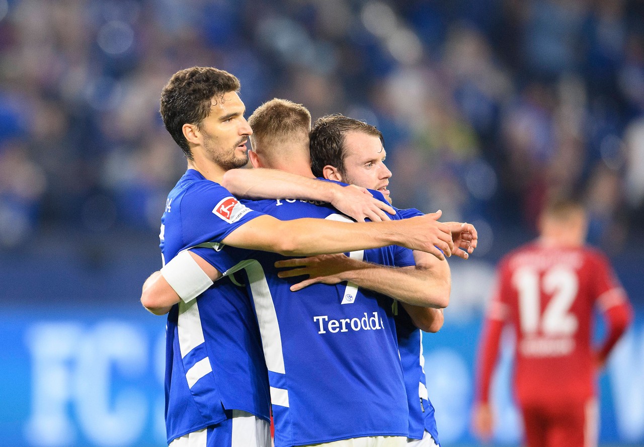 Gelsenkirchen: Schlussjubel beim Spiel am Samstag.