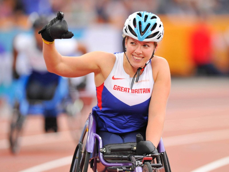 Ihre Disziplin ist der Sprint: Die Britin Hannah Cockroft avancierte schon in London zum Liebling der Massen und gewann 2012 Gold über 100 und 200 Meter. Ihr Spitzname: „Hurricane Hannah“.