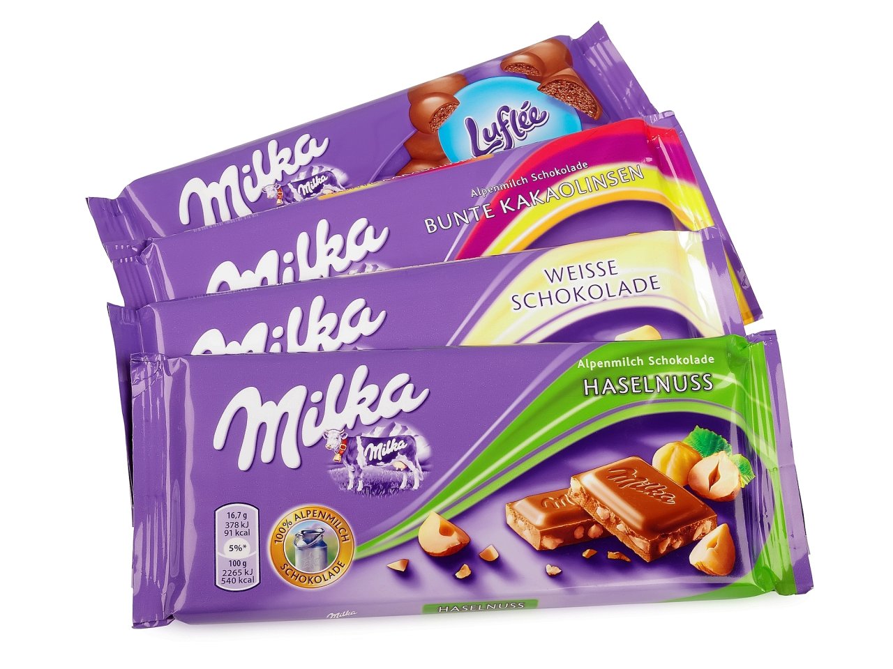 Milka: Immer weniger Schokolade pro Tafel