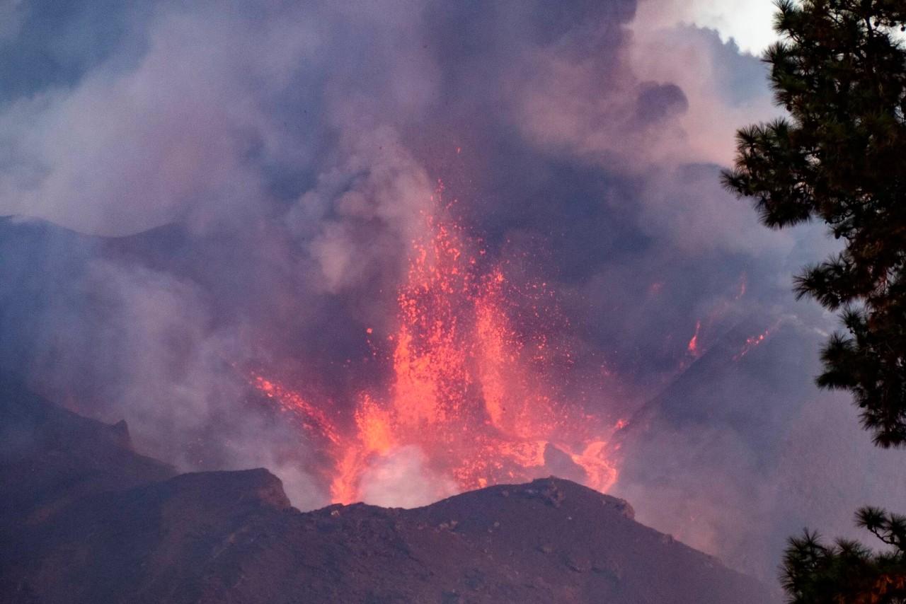 Auf der kanarischen Insel La Palma richtete ein Vulkanausbruch enormen Schaden an. 