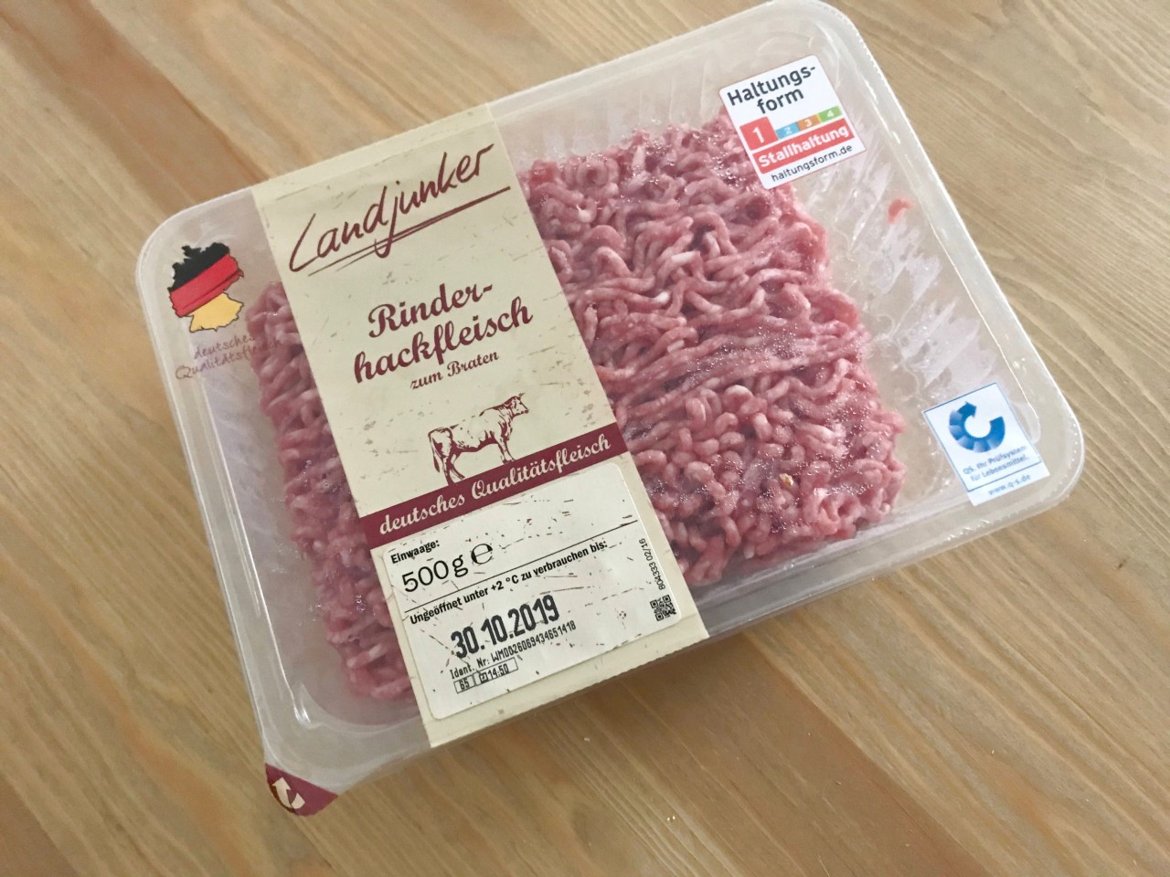 Lidl verkauft auch Rindfleisch aus Deutschland. 