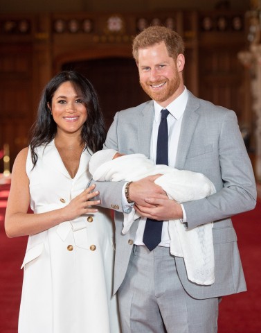 Meghan Markle und Prinz Harry mit Baby Archie.
