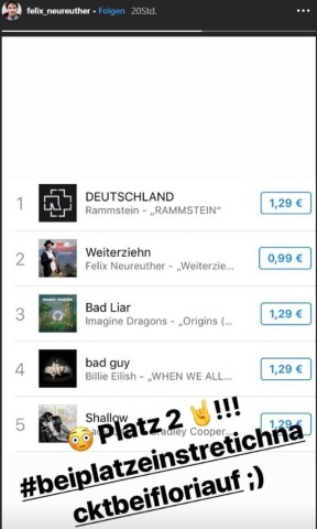 Felix Neureuther ist in die Charts geschossen. Bei Platz eins kündigt er einen Nackt-Auftritt bei Florian Silbereisen an.