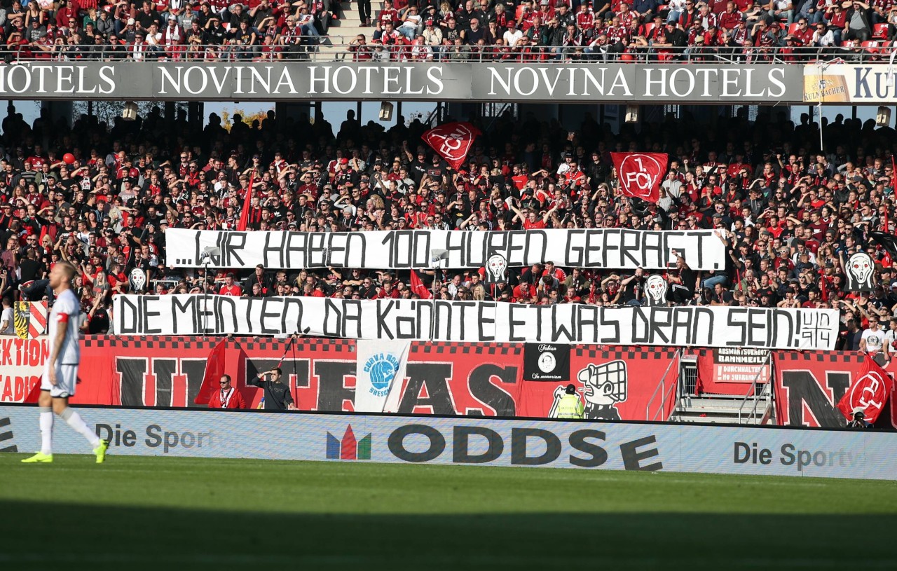 Fans des 1. FC Nürnberg beleidigen Hoffenheims Mäzen Dietmar Hopp.
