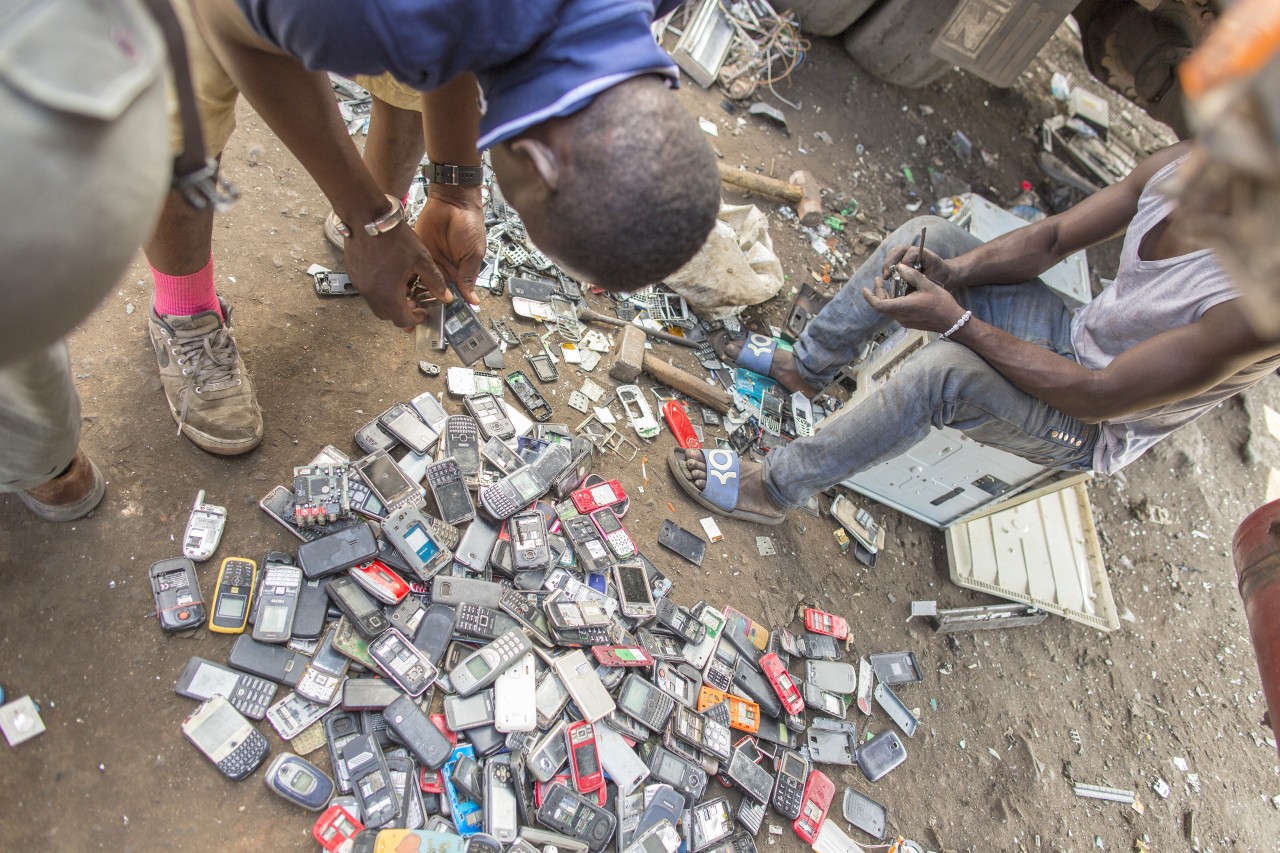 Auch Handys landen in Agbogbloshie 