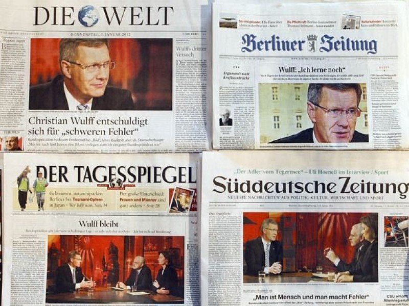 3. Januar 2012: Die Welt am Sonntag berichtet, dass Wulff auch bei ihr versucht habe, die Veröffentlichung eines Artikels zu verhindern.