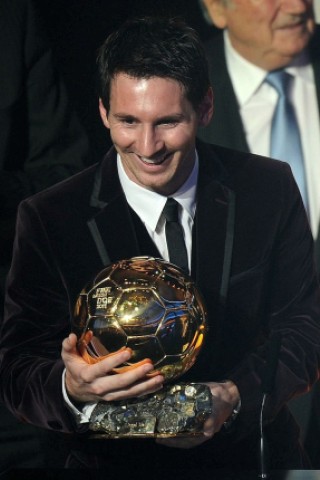 Lionel Messi wurde in Zürich als Weltfußballer 2011 ausgezeichnet.