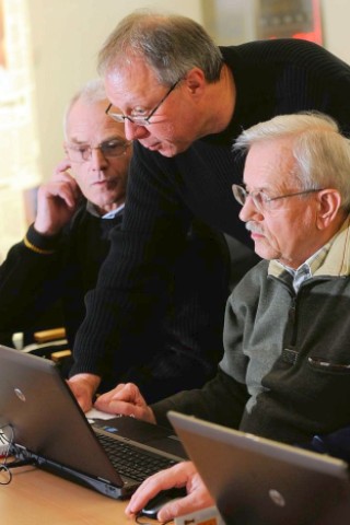 Computerkurs für Senioren.