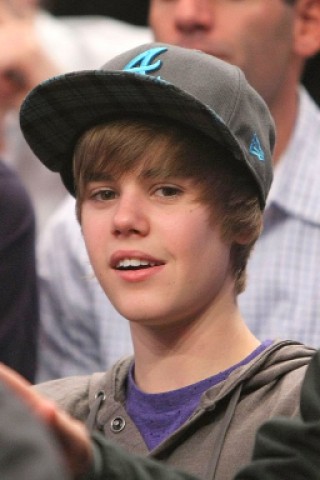 Justin Bieber ist Sport-Fan: 2009 beim Basketball-Spiel zwischen den New York Knicks und Portland Trail Blazers im Madison Square Garden.