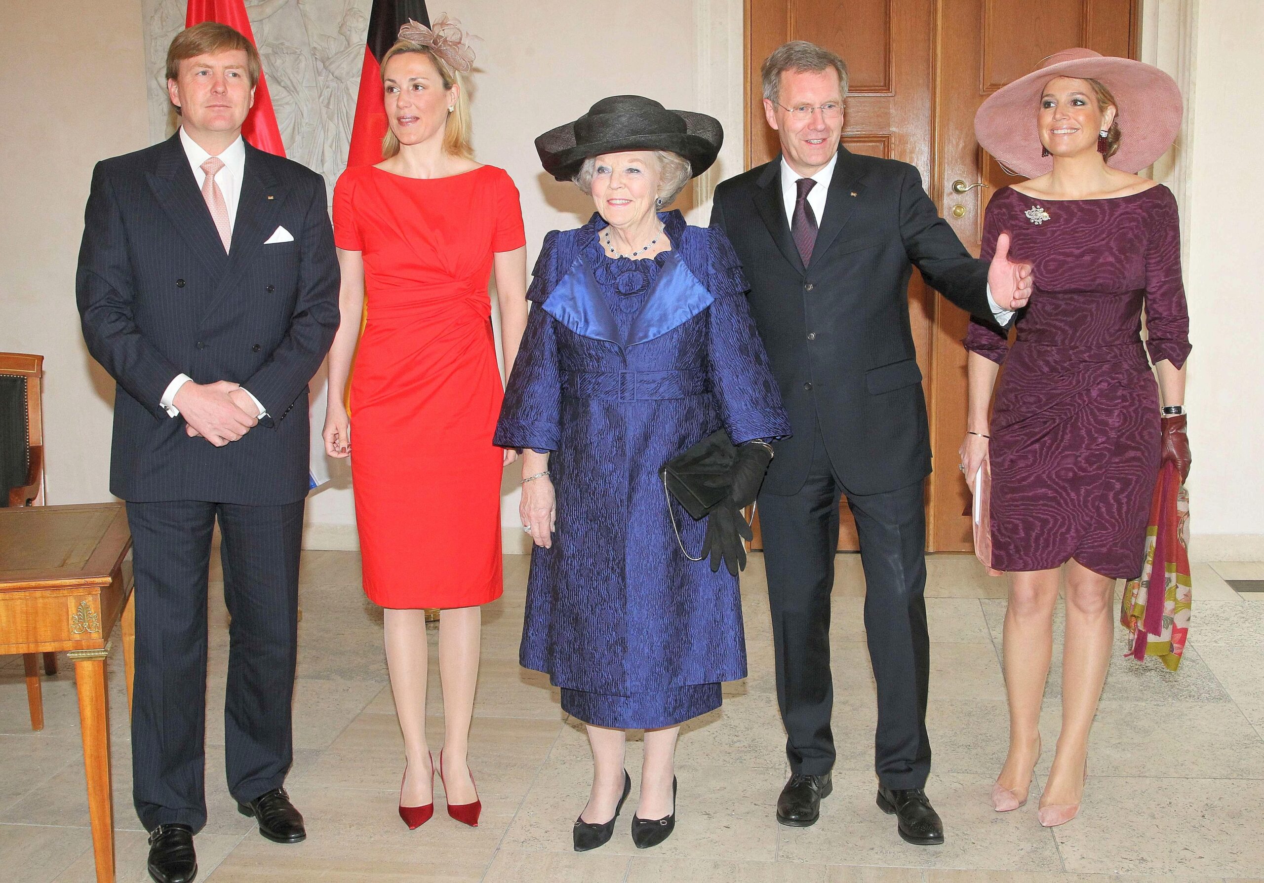 ...trafen sich die königlichen Gäste...