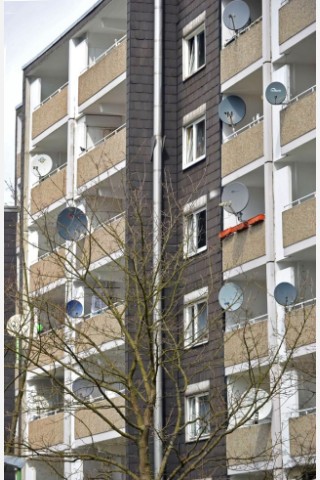 Die sechs- bis siebengeschossigen Wohnblocks werden durch die Gagfah vermietet. Foto: Ulrich von Born