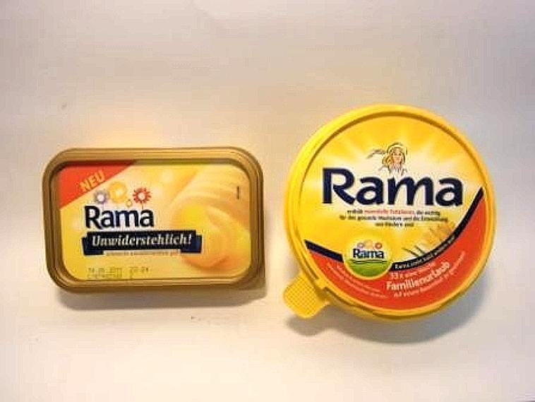 Rama - rechts das Original, links Rama Unwiderstehlich.