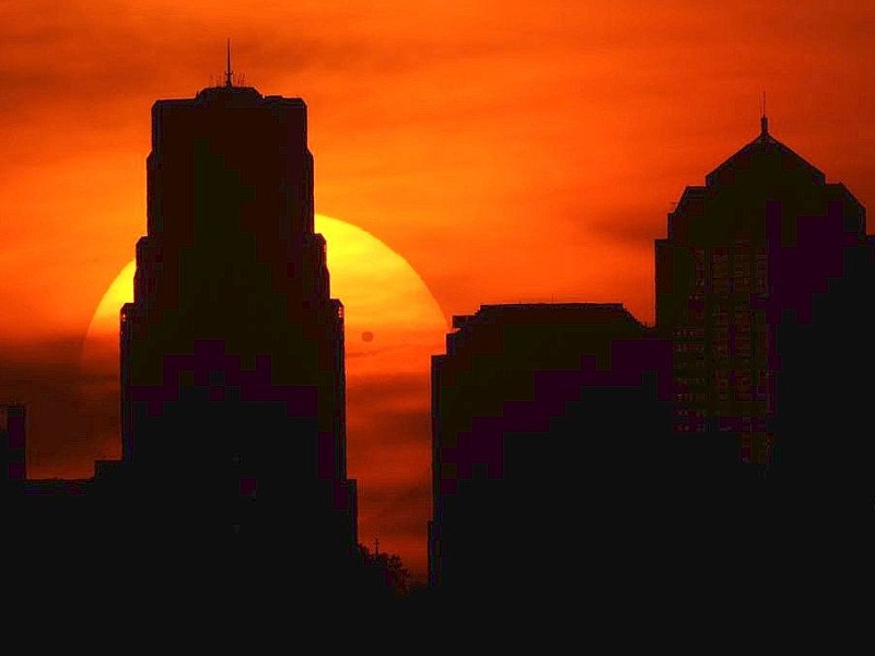 Der Venustransit in Kansas City.