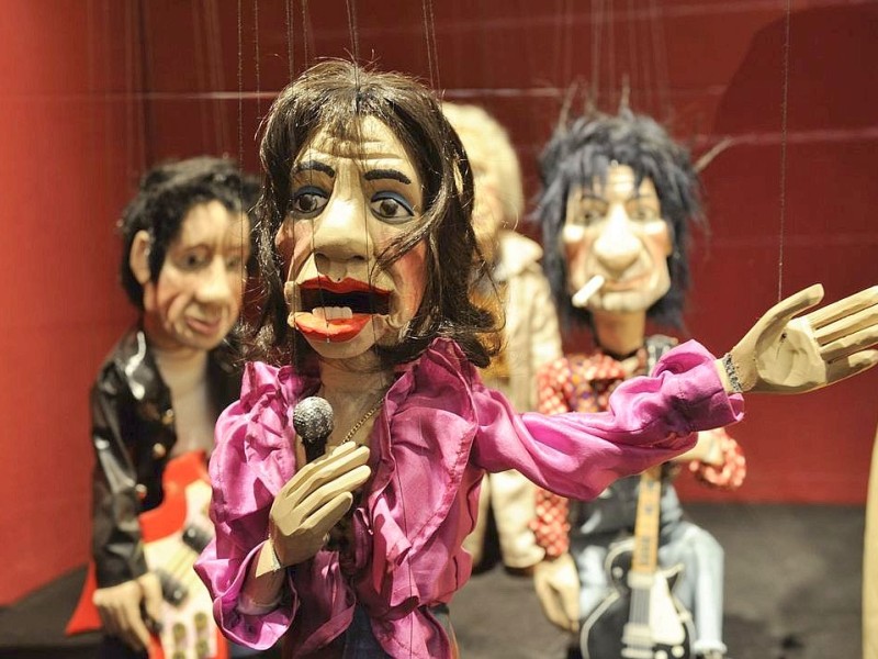 Die Ähnlichkeit ist frappierend: Die Stones als Marionetten der Augsburger Puppenkiste. WAZ FotoPool