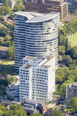 Das Sky-Office am Kennedydamm in Düsseldorf-Golzheim.