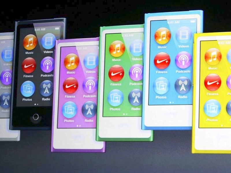 Auch der neue iPod Nano mit Multi-Touch-Screen ist am Abend vorgestellt worden.