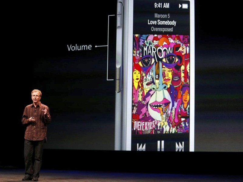 Auch der neue iPod Nano mit Multi-Touch-Screen ist am Abend vorgestellt worden.