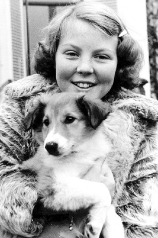 ...Noch ein Rückblick: Beatrix auf einem Foto aus dem Jahr November 1950...