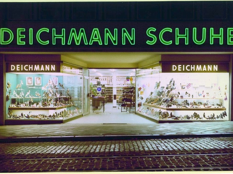 Die Deichmann-Filiale in den Düsseldorfer Ackerstraße in den 60er Jahren. Foto: Deichmann