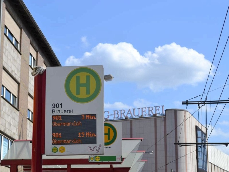 ...König-Brauerei und der nahgelegenen Haltestelle Brauerei.