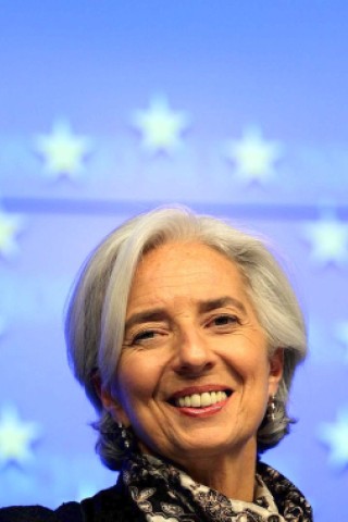 Platz sieben wird von der geschäftsführenden Direktorin des Internationalen Währungsfonds, Christine Lagarde, besetzt.