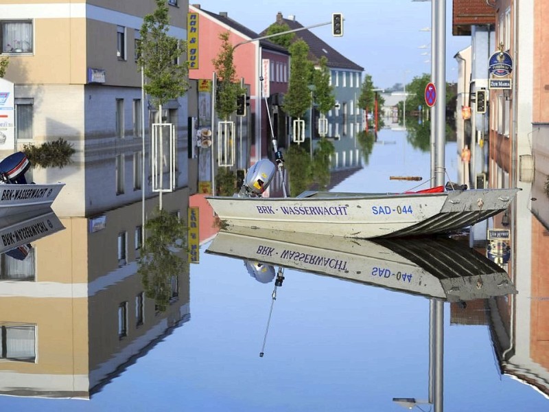 In Deggendorf hat das Hochwasser der Donau…
