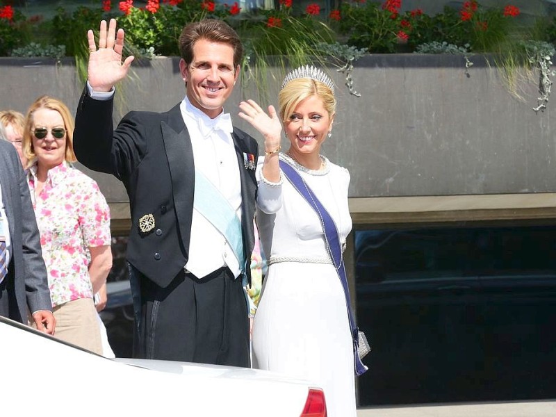 Kronprinz Pavlos von Griechenland und Prinzessin Marie-Chantal .