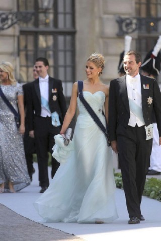 Prinz Nikolaos von Griechenland und Dänemark und seine Frau Tatiana.