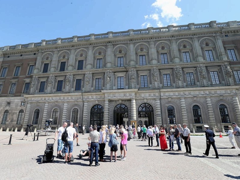 Die Schweden feiern mit Prinzessin Madeleine und ihrem Bräutigam