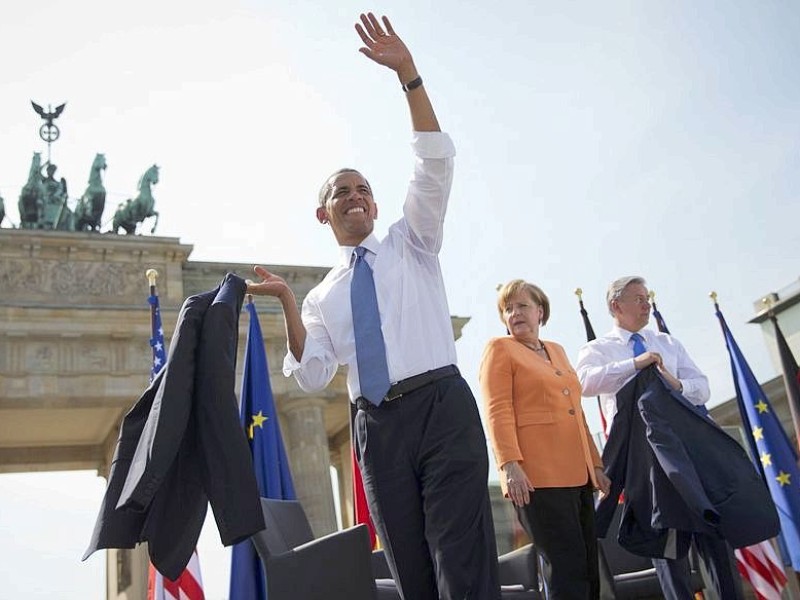 Der US-Präsident Obama auf Staatsbesuch in Berlin.