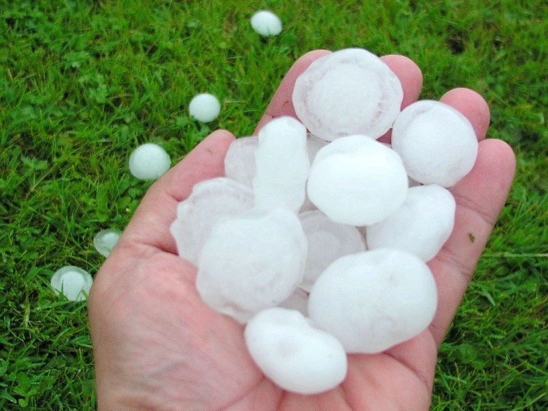 Unwetter in Hagen: Hagelkörner so groß wie Vogeleier gingen nieder.