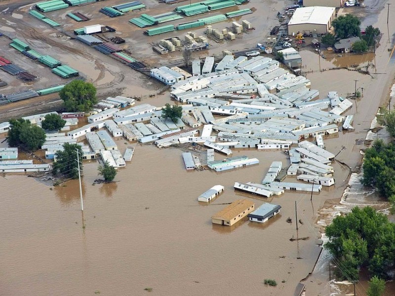 Unwetter haben im US-Bundesstaat Colorado eine Flutkatastrophe ausgelöst.