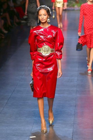 Gold und Glamour bei Dolce & Gabbana.