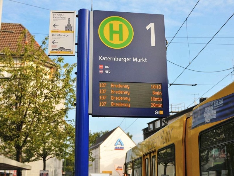 Nächter Halt: Katernberger Markt.