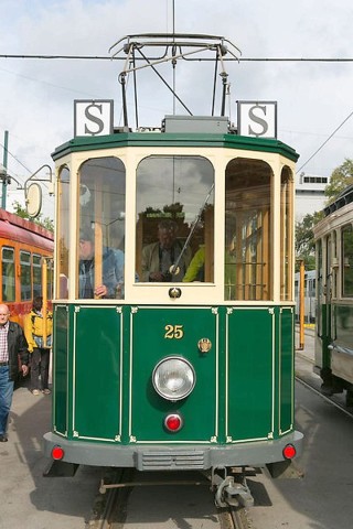 Zum 120-jährigen Bestehen führte die Evag am Tag der offenen Tür am 21. September alte Straßenbahnen vor.