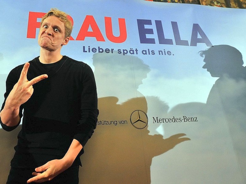Schauspieler Matthias Schweighöfer kam im Oktober 2013 zur Premiere seines neuen Films Frau Ella in der Lichtburg in Essen.