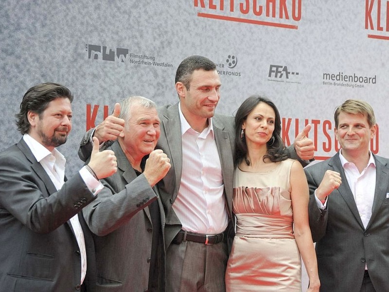 Europa-Premiere der Dokumentation über das Leben der Klitschko Brüder. Mit dabei waren Vitali Klitschko, seine Frau und sein Trainer Fritz Sdunek.