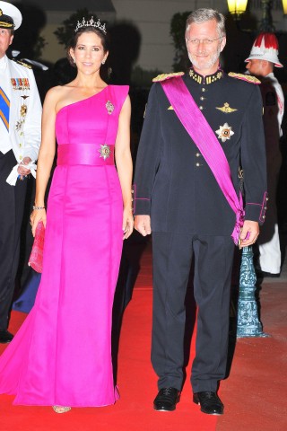 Prinz Philippe von Belgien zeigte sich an der Seite von Dänemarks Kronprinzessin Mary, ...