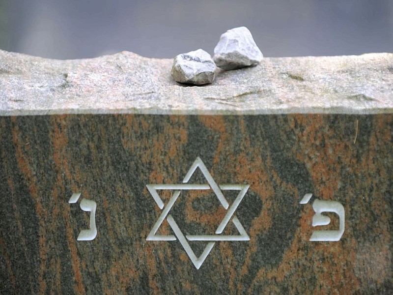 Der jüdische Friedhof.