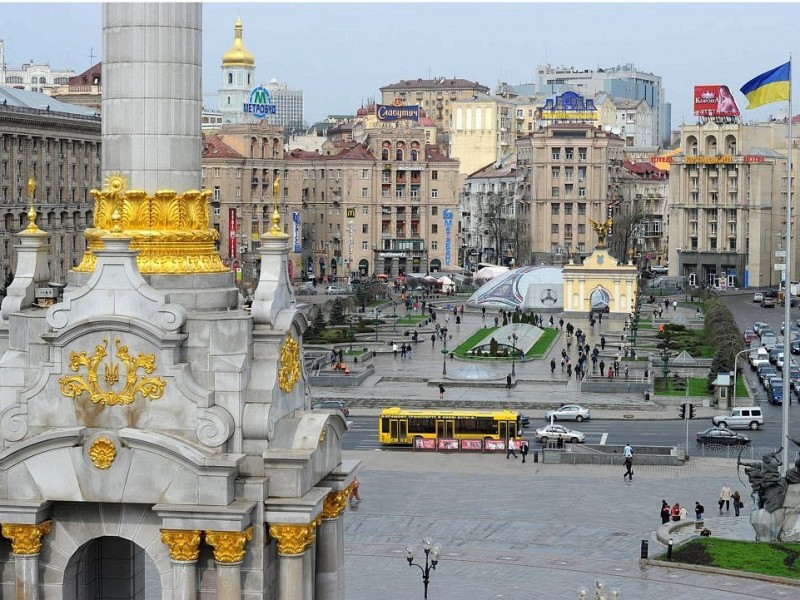 Maidan Nesaleschnosti: Der Unabhängigkeitsplatz auf einem Bild aus dem Jahr 2012...