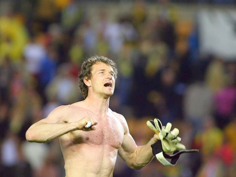 Torwart Jens Lehmann beim Champions League Halbfinale FC Villareal - FC Arsenal London 2006.